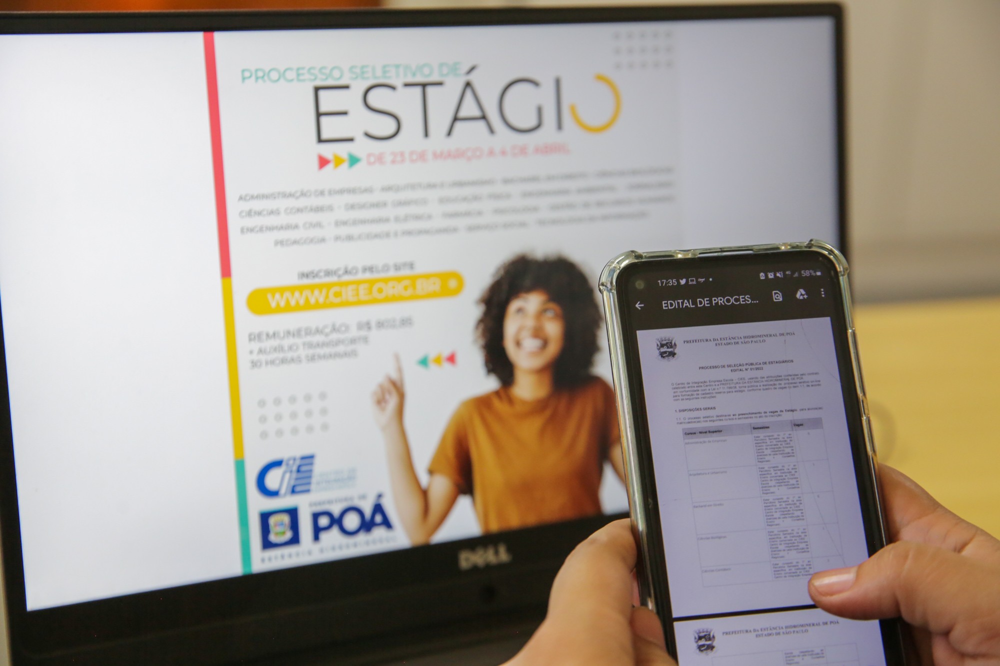 Processo seletivo oferece 65 vagas de estágio na Prefeitura de Poá; veja como participar