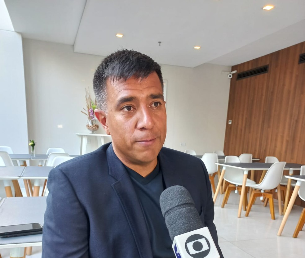 C&eacute;sar Far&iacute;as em entrevista ao ge em Assun&ccedil;&atilde;o: "N&atilde;o viemos a passeio" &mdash; Foto: Raphael Zarko