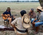 Almir Sater e os colegas cantam em Corumbá, no Mato Grosso do Sul | Reprodução