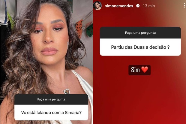 Simone responde a seguidores (Foto: Reprodução/Instagram)