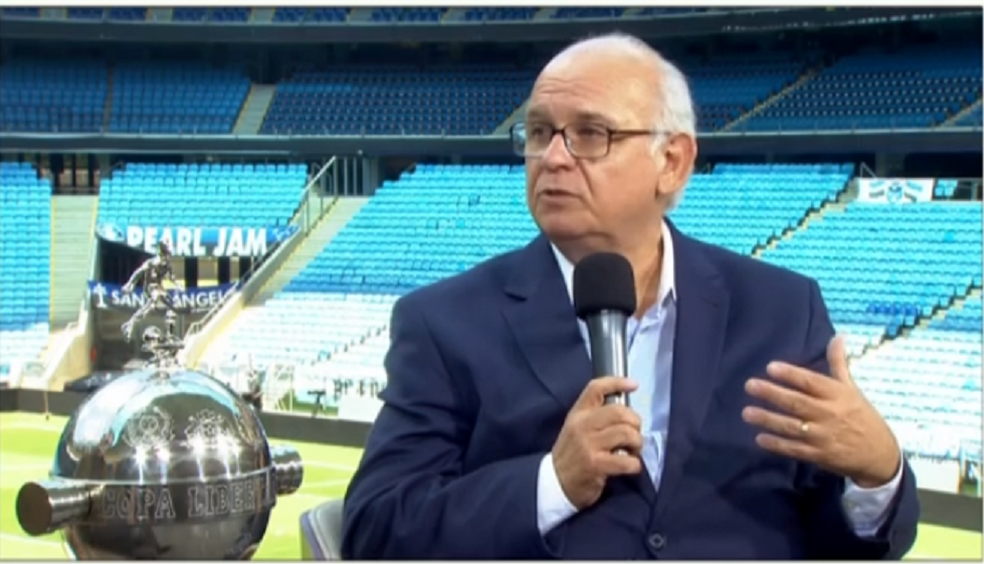 Romildo Bolzan: "GrÃªmio nunca admitiu uso (de drone) (Foto: ReproduÃ§Ã£o/SporTV)