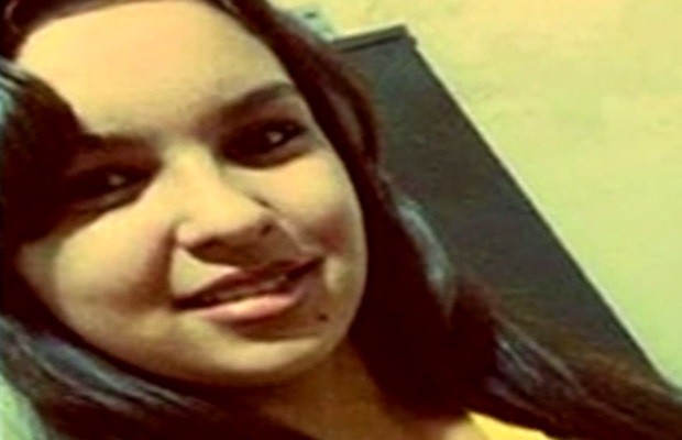Gabrielle Moreira Rastrelo, de 15 anos, foi encontrada morta em canavial, em Goiás (Foto: Reprodução/TV Anhanguera)
