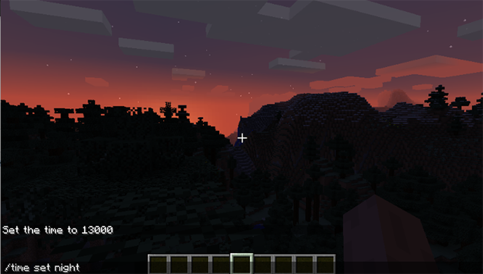 Faça ficar noite em Minecraft (Foto: Reprodução/Murilo Molina)
