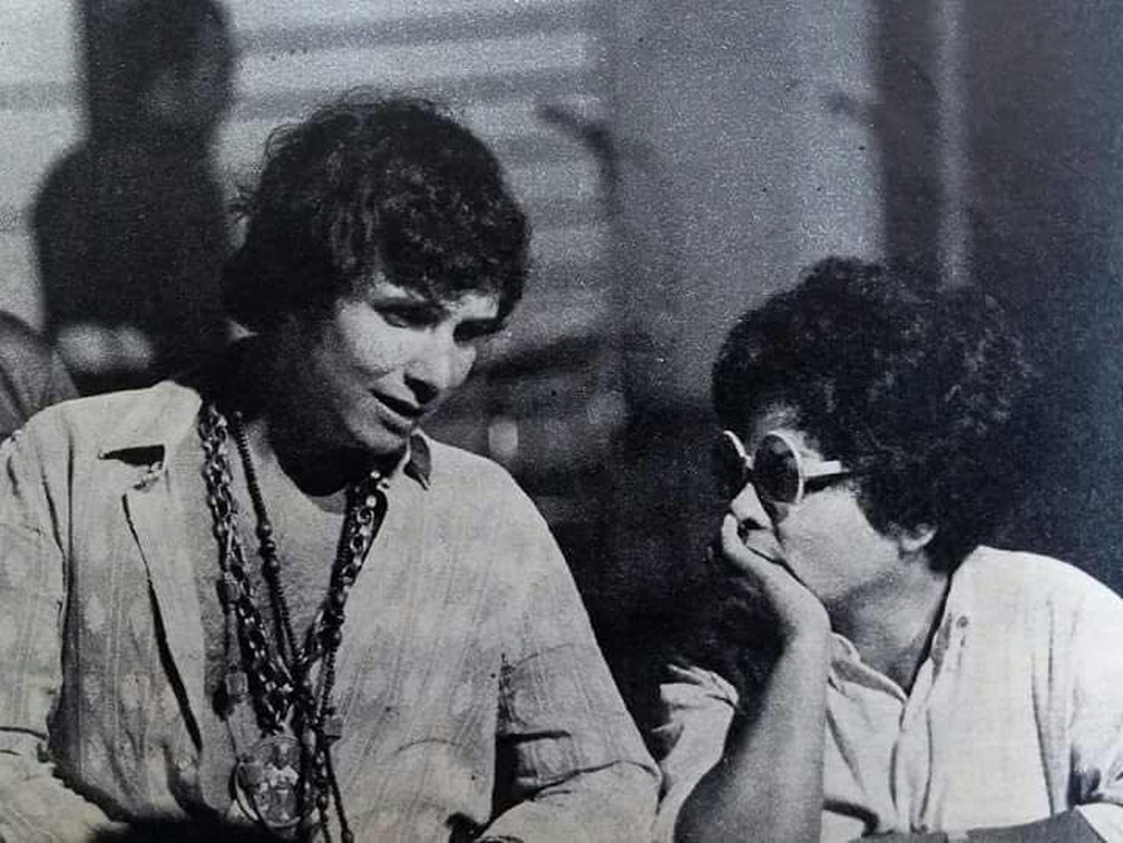 A cantora Angela Maria e Roberto Carlos — Foto: Reprodução / Facebook