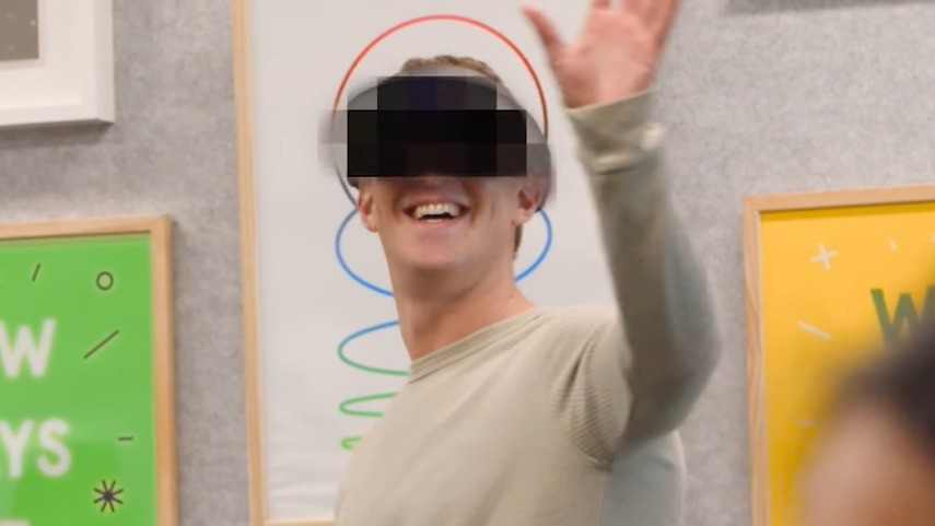 Mark Zuckerberg faz demonstração, em vídeo, o Projeto Cambria, de realidade virtual (Foto: Reprodução/Redes Sociais)