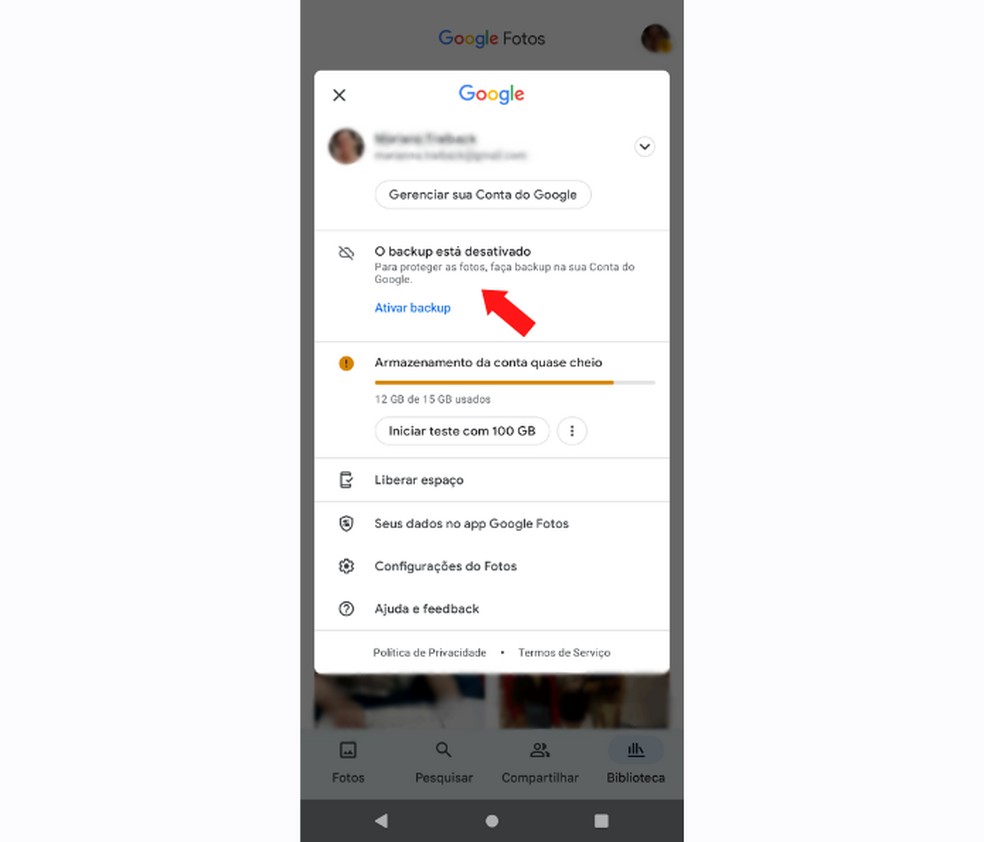 Antes de tirar uma foto ntima, uma boa alternativa  desativar o backup do celular, para que os arquivos no sejam armazenados em nuvem   Foto: Reproduo/Mariana Tralback