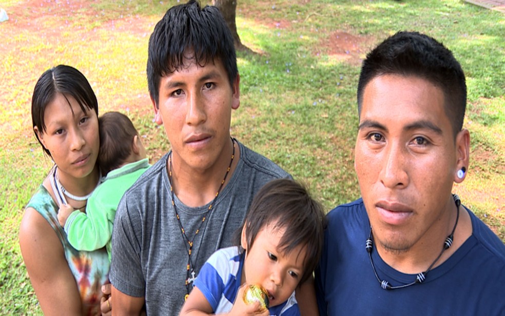 Indígenas da etnia Waurá em Campinas para o Vestibular da Unicamp — Foto: Reprodução/EPTV