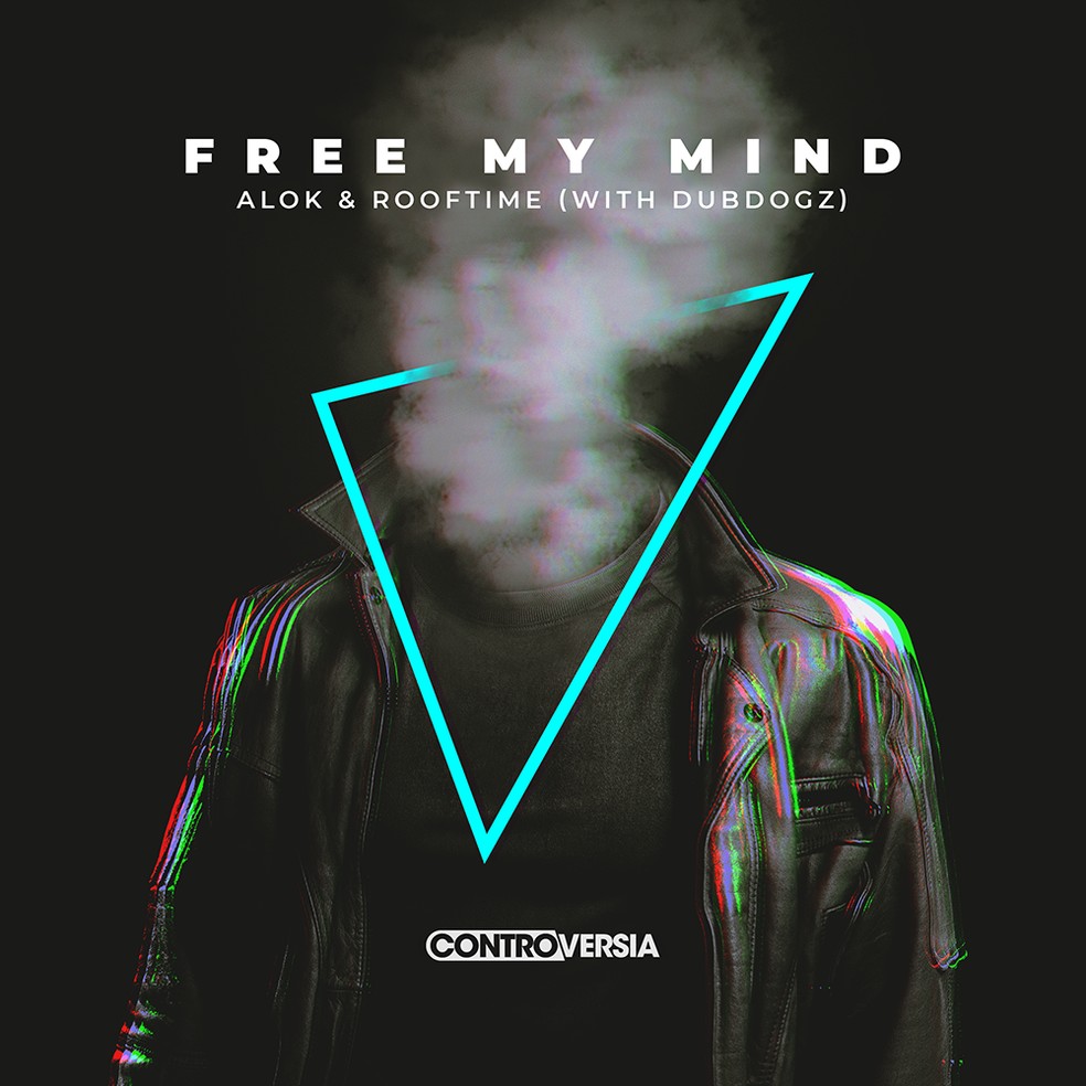 Capa do single 'Free my mind', de Alok e Rooftime com Dubdogz — Foto: Divulgação
