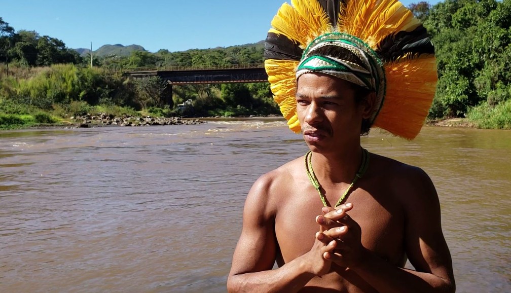Para cacique de aldeia indígena, contaminação do rio é como a perda de um parente em um massacre — Foto: Raquel Freitas/G1