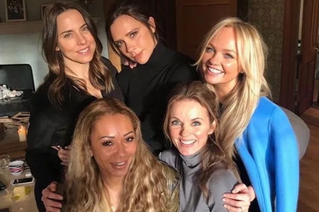 Melanie C, Victoria Beckham, Emma Bunton, Mel B e Geri Halliwell, as Spice Girls (Foto: Reprodução / Instagram)
