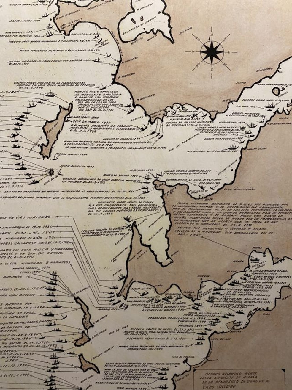 São mais de 1.000 naufrágios cartografados.  — Foto: Raquel Cintra Pryzant via BBC