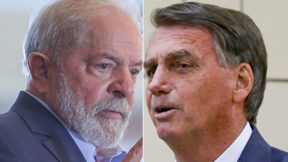 Ex-presidente Lula e o presidente Bolsonaro — Foto: Ricardo Stuckert/Instituto Lula e Clauber Cleber Caetano/Presidência da República