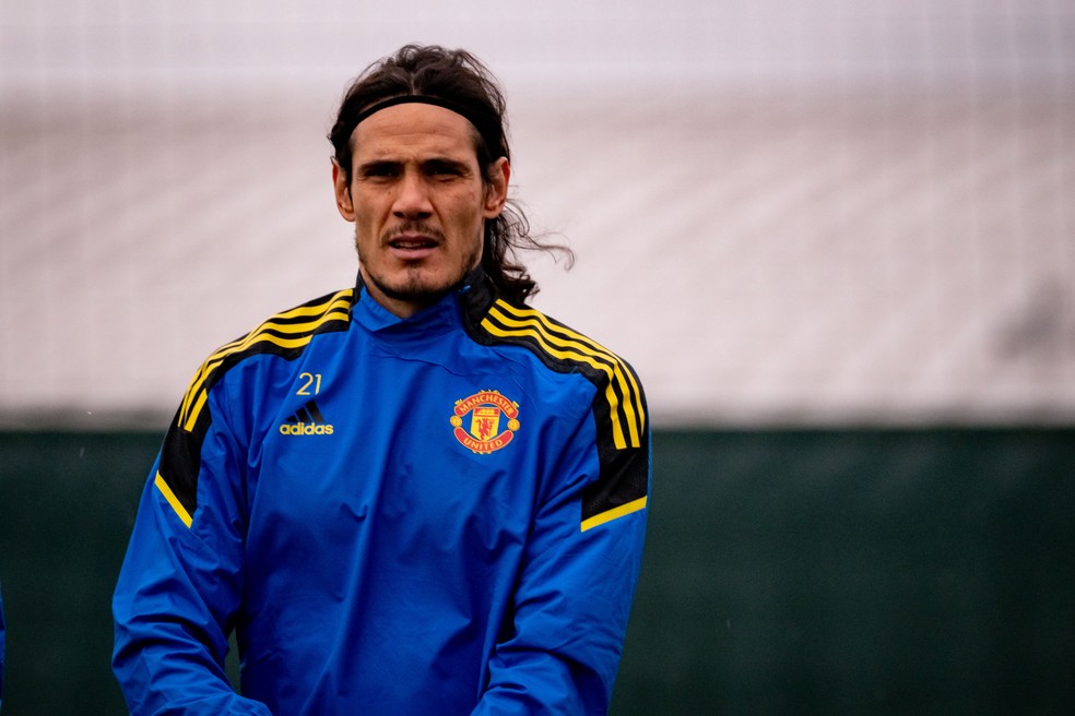 Cavani tem contrato com o Manchester United at o meio de 2022  Foto: Getty Images
