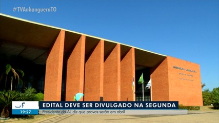 Edital do concurso da Assembleia será publicado na segunda-feira (27), diz presidente