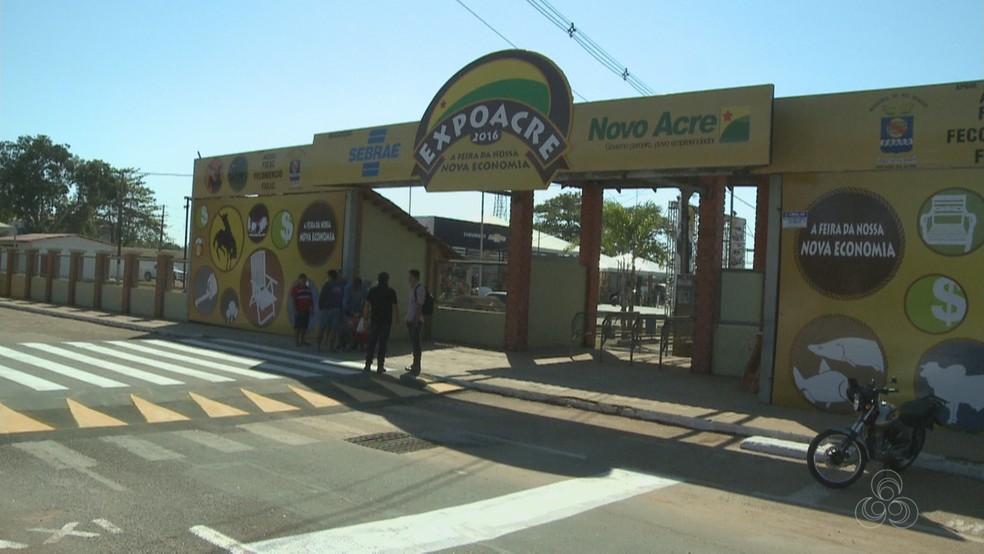 Parque promove a Expoacre -  maior feira de agronegócio do estado - anualmente (Foto: Reprodução/Rede Amazônica Acre)