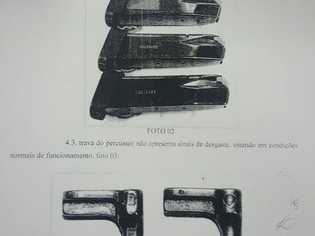 Arma não apresentou defeito, segundo laudo (Foto: Condeph / Divulgação)