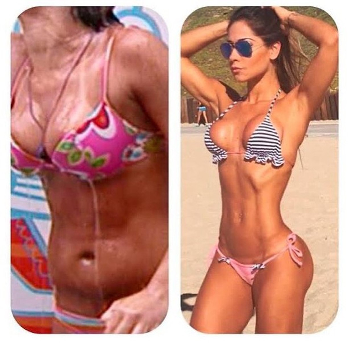 O antes e depois de Maíra Cardi (Foto: Reprodução Instagram)