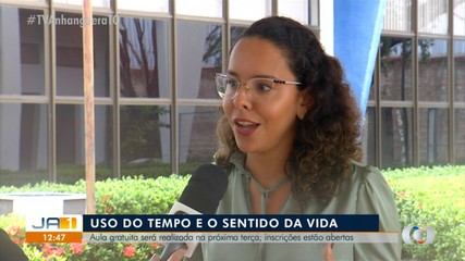 Aula gratuita sobre uso do tempo será realizada na próxima terça; inscrições estão abertas