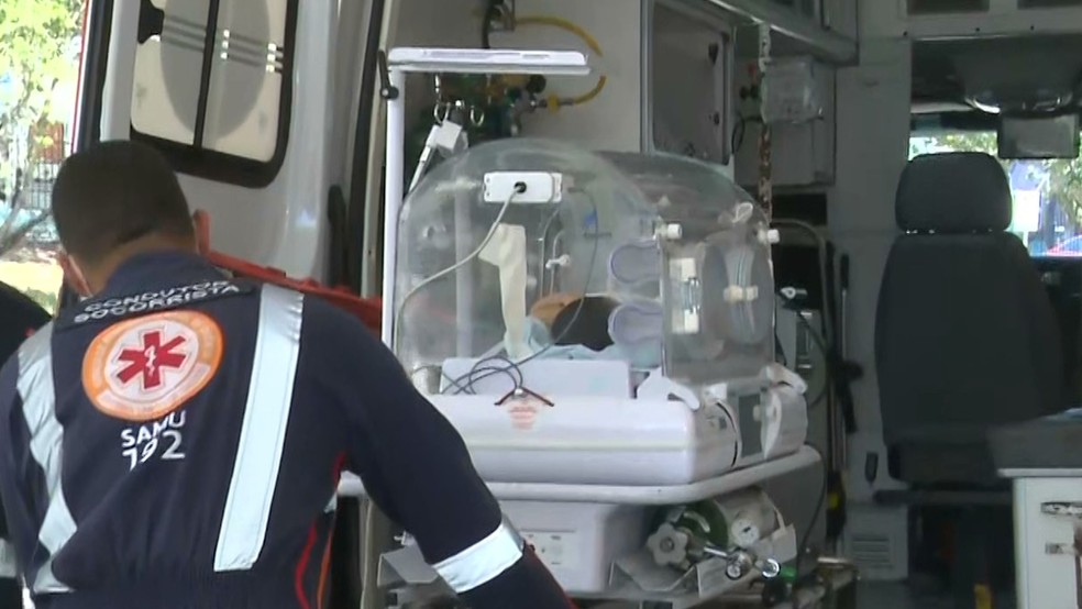 Bebês são transferidos preventivamente para outros hospitais por conta de falta de energia em maternidade de Campina Grande — Foto: Reprodução/TV Cabo Branco