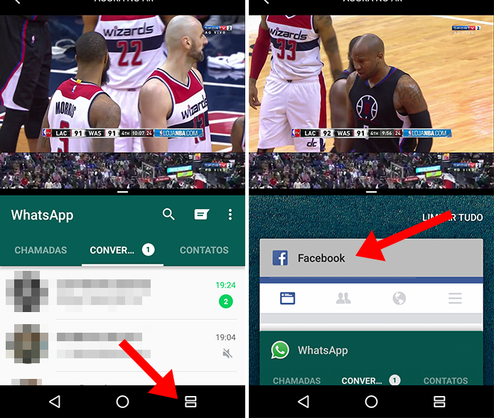 Use dois apps ao mesmo tempo e mude o segundo quando quiser (Foto: Reprodução/Paulo Alves)