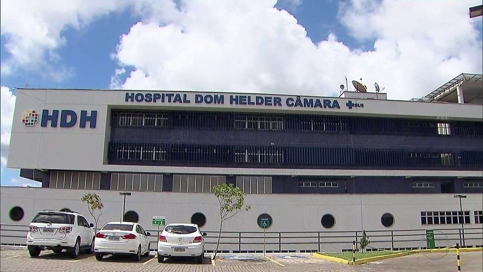 VÃ­tima foi levada ao Hospital Dom Helder CÃ¢mara, no Cabo de Santo Agostinho, no Grande Recife â€” Foto: ReproduÃ§Ã£o/TV Globo