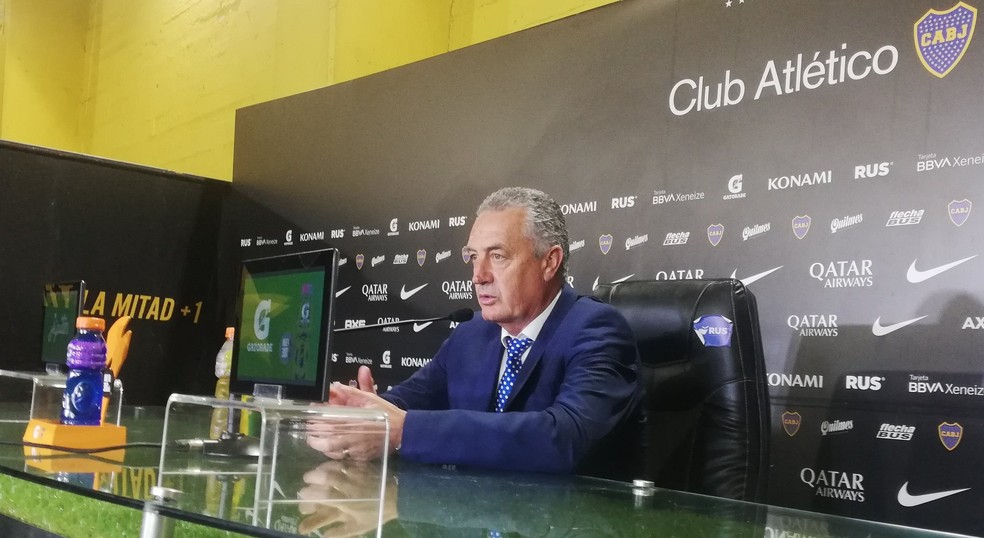 Gustavo Alfaro , técnico do Boca Juniors — Foto: Site oficial do Boca