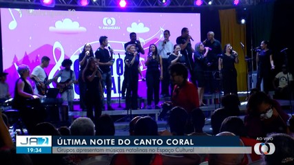 Última noite de Canto Coral: grupos apresentam músicas natalinas no Espaço Cultural