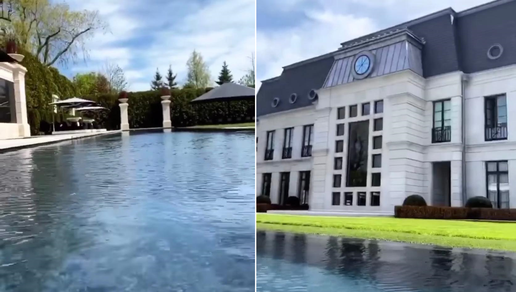 Drake mostra pela primeira vez piscina gigante de sua mansão de 46 mil m² (Foto: Reprodução/Instagram)