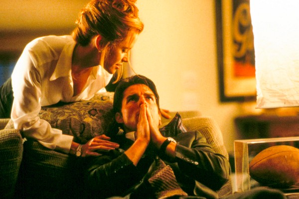 Kelly Preston e Tom Cruise em cena de Jerry Maguire (1996) (Foto: Reprodução)