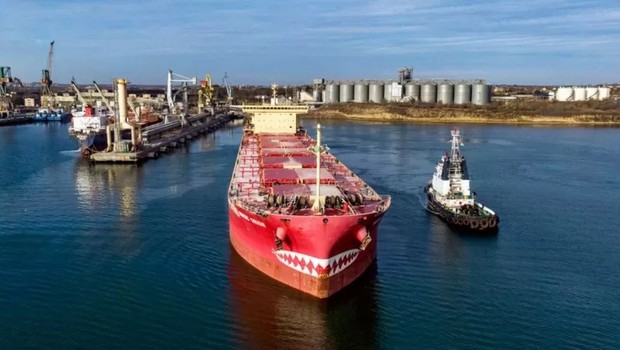 Os portos do Mar Negro da Ucrânia estão mais bem equipados para carregar grãos do que os portos da Romênia ou da Polônia (Foto: GETTY IMAGES via BBC)