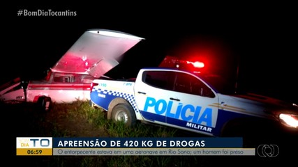 Drogas são apreendidas em aeronave em Rio Sono; um homem foi preso