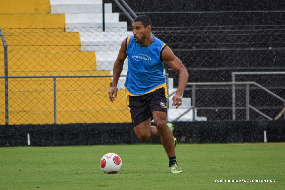 Bruno Aguiar durante passagem pelo Novorizontino — Foto: Ozair Júnior/Grêmio Novorizontino