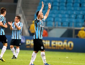 Kleber gol Grêmio jogo São Paulo (Foto: Lucas Uebel / Site Oficial do Grêmio)