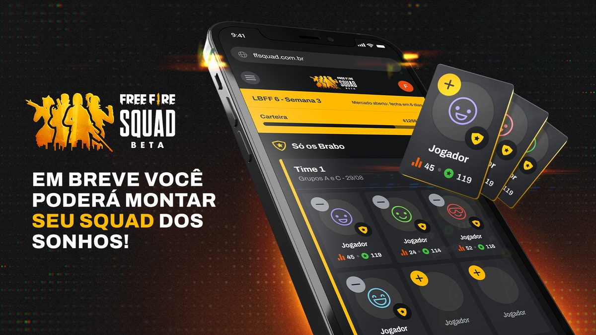 Free Fire anuncia FF Squad, jogo da LBFF no estilo de Cartola FC