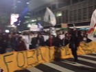 Manifestantes fazem protesto contra governo Temer e fecham Av. Paulista