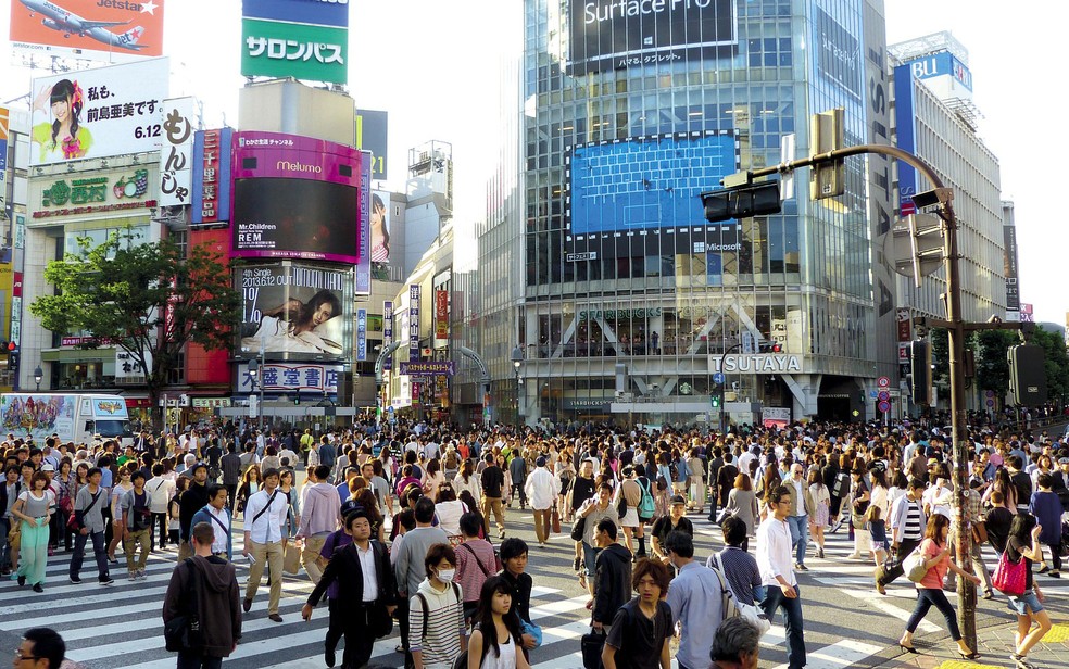 A regiÃ£o metropolitana de TÃ³quio Ã© hoje a mais populosa do mundo, com 36 milhÃµes de pessoas (Foto: cegoh/Creative Commons)
