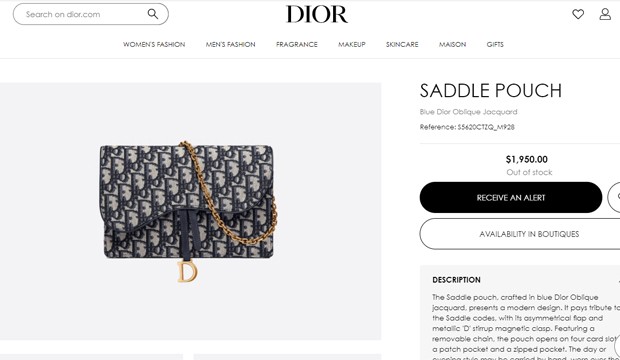 Bolsa de luxo da Dior (Foto: Reprodução/Instagram)