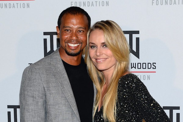 O jogador de golfe Tiger Woods e a ex-namorada, Lindsey Vonn (Foto: Getty Images)
