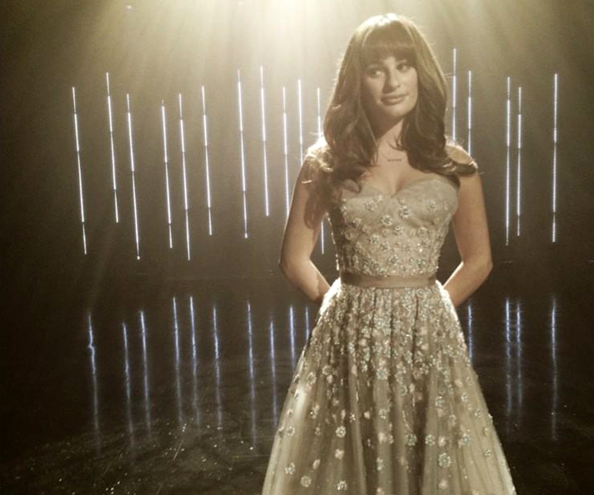 Lea Michele posta foto para anunciar que irá cantar 'Let It Go', de 'Frozen', em episódio de 'Glee' (Foto: Reprodução Twitter)