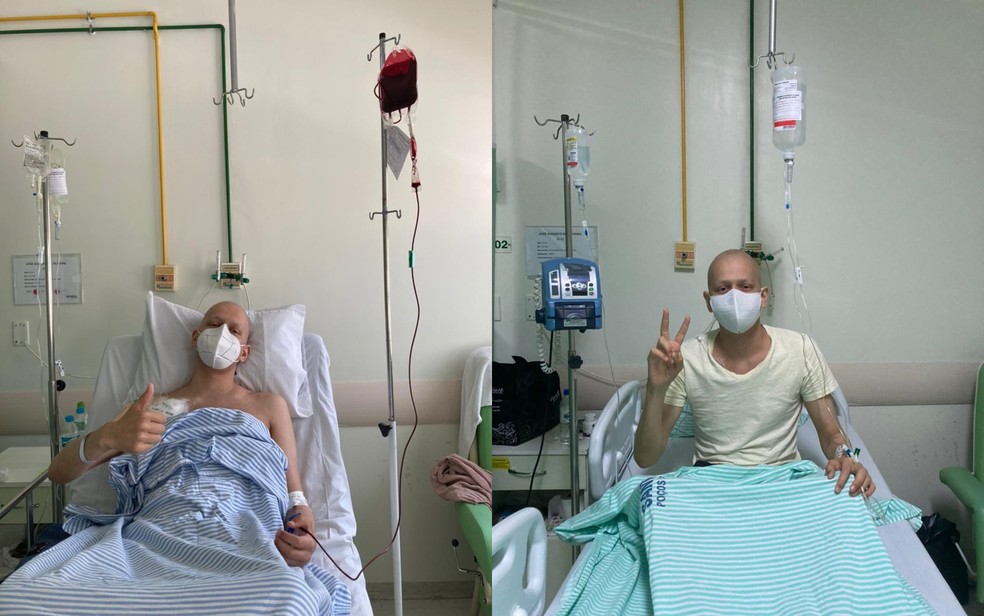José Augusto de Oliveira encontrou um doador de medula compatível e aguarda o transplante em Poços de Caldas, MG — Foto: Arquivo Pessoal