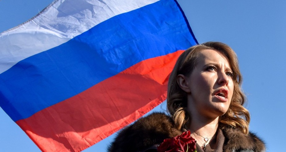 Ksenia Sobchak, jornalista e filha do mentor de Putin, ex-candidata à Presidência da Rússia em 2018