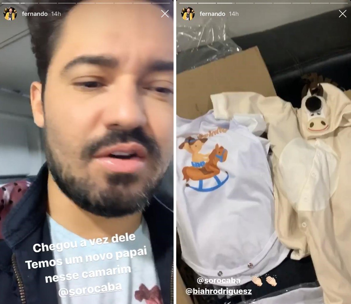 Fernando Zor mostra presentes para o filho de Sorocaba (Foto: Reprodução/Instagram)