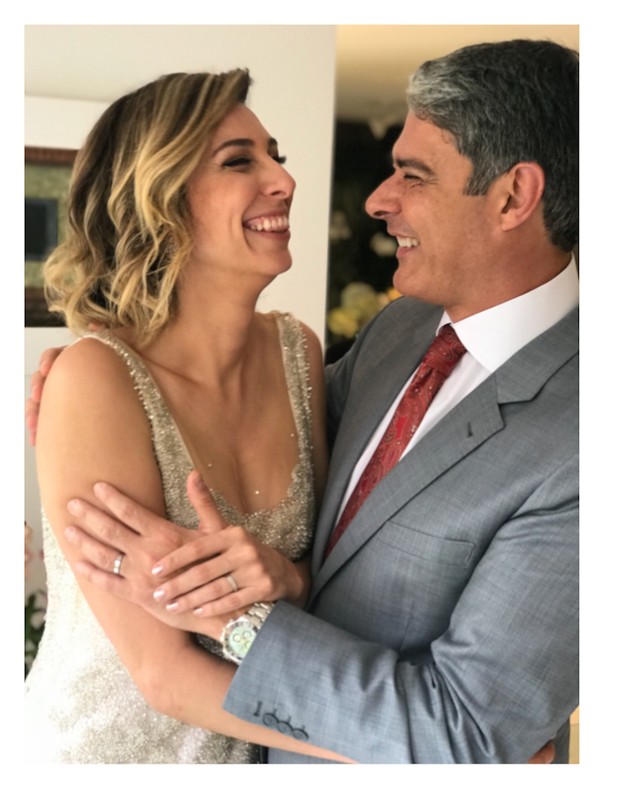William Bonner e Natasha Dantas celebram 1 mês do casamento (Foto: Instagram/Reprodução)
