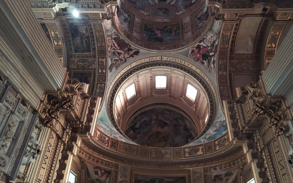 Igreja Sant'Andrea della Valle, em Roma — Foto: Maiana Belo/G1