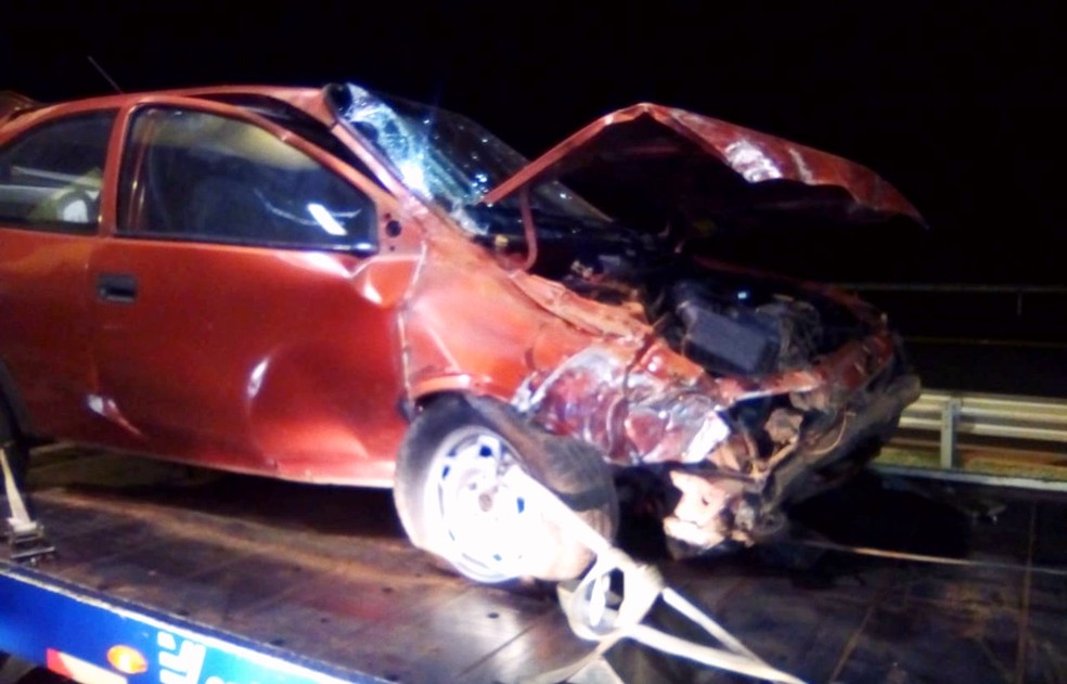 Motorista sai ileso após dormir ao volante e bater em rodovia, diz polícia — Foto: Grupo The Brothers/Divulgação