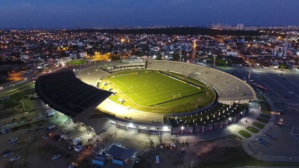 O Estádio Almeidão, em João Pessoa, vai ser o palco de um dos principais clássicos entre Botafogo-PB e Treze da história — Foto: Reprodução