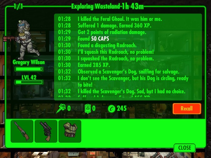 Explorar o mundo de Fallout