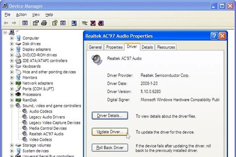 Ac97 audio driver. Драйвер звуковой карты. Realtek ac97 Audio. Realtek ac97 Audio Driver для Windows 7. AC 97 звуковая карта.