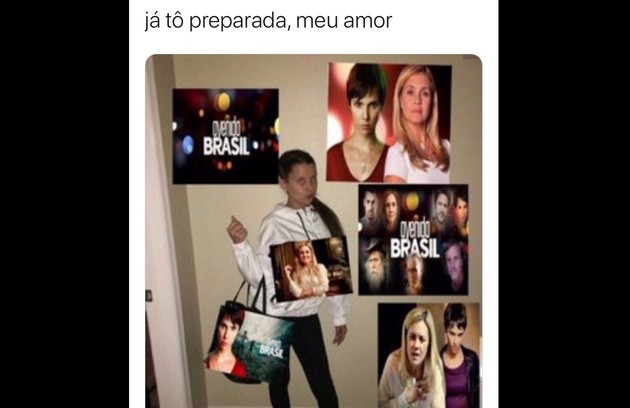 Memes com 'Avenida Brasil' (Foto: Reprodução/Twitter)