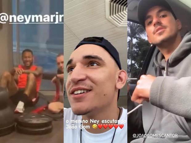 João Gomes celebra divulgação de Neymar e Gabriel Medina (Foto: Reprodução/Instagram)